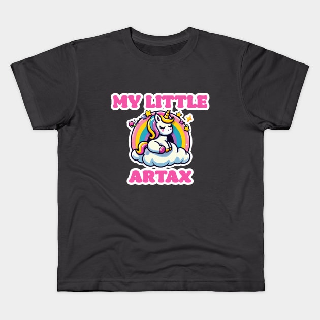 MY LITTLE ARTAX Kids T-Shirt by lumenoire